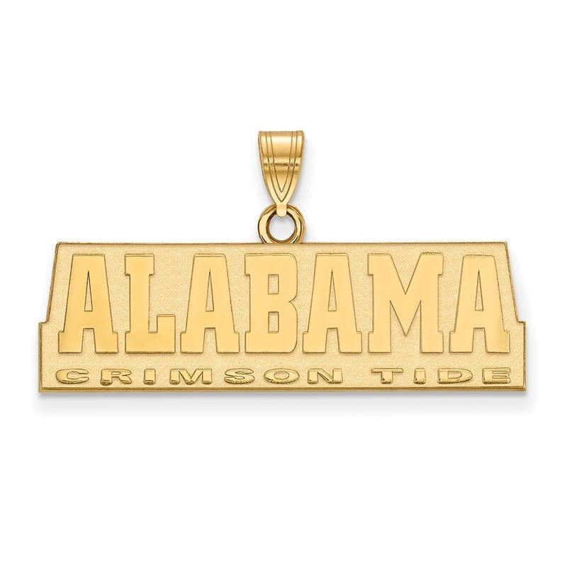 14ky LogoArt University of Alabama Medium Pendant - Seattle Gold Grillz