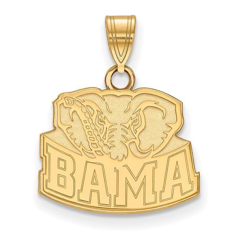 14ky LogoArt University of Alabama Small Pendant - Seattle Gold Grillz