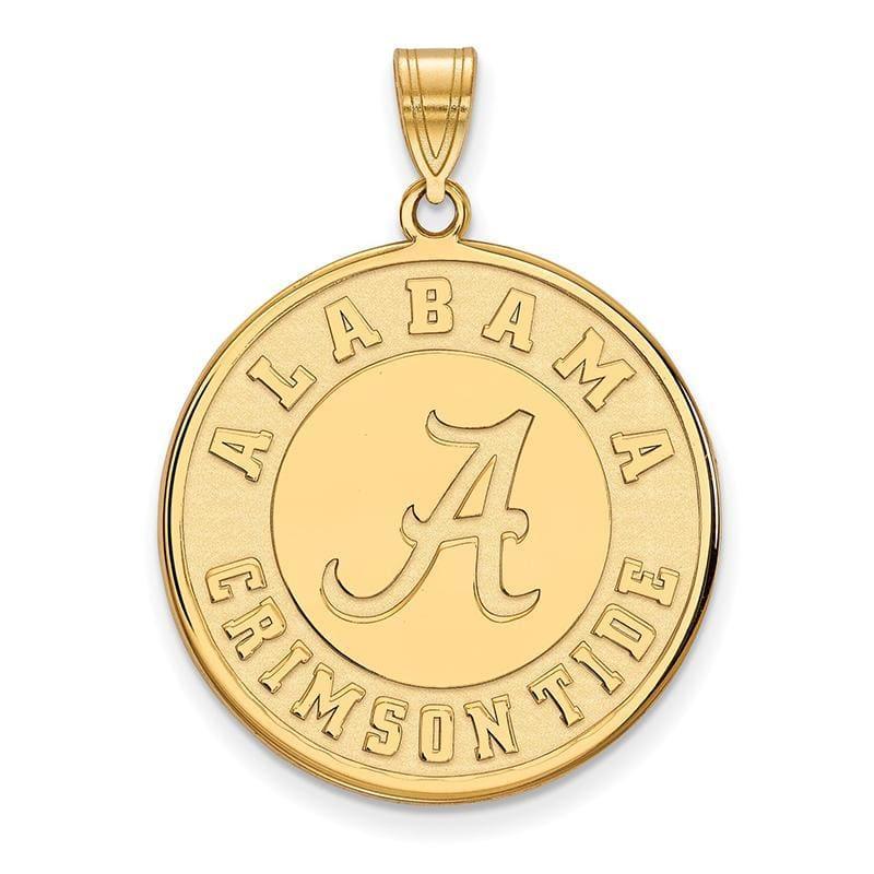 14ky LogoArt University of Alabama XL Disc Pendant - Seattle Gold Grillz