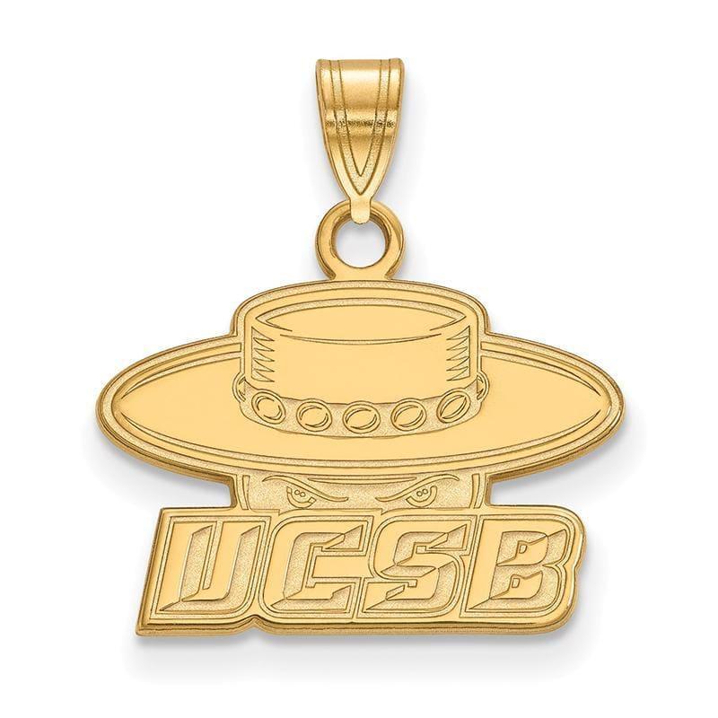 14ky LogoArt University of California Santa Barbara Small Pendant - Seattle Gold Grillz