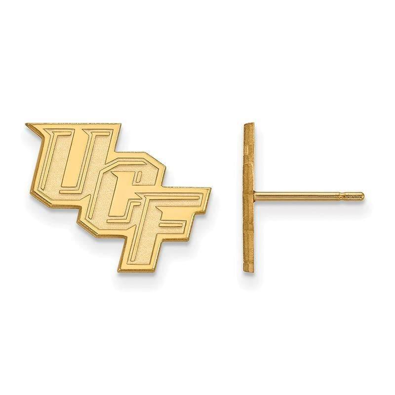 14ky LogoArt University of Central Florida Small Post Earrings - Seattle Gold Grillz