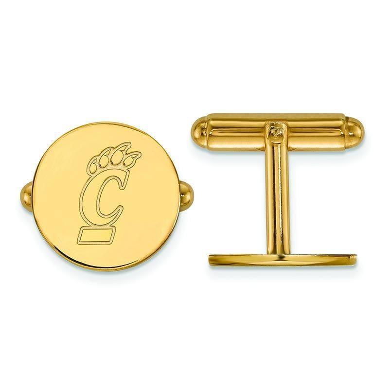 14ky LogoArt University of Cincinnati Cuff Link - Seattle Gold Grillz