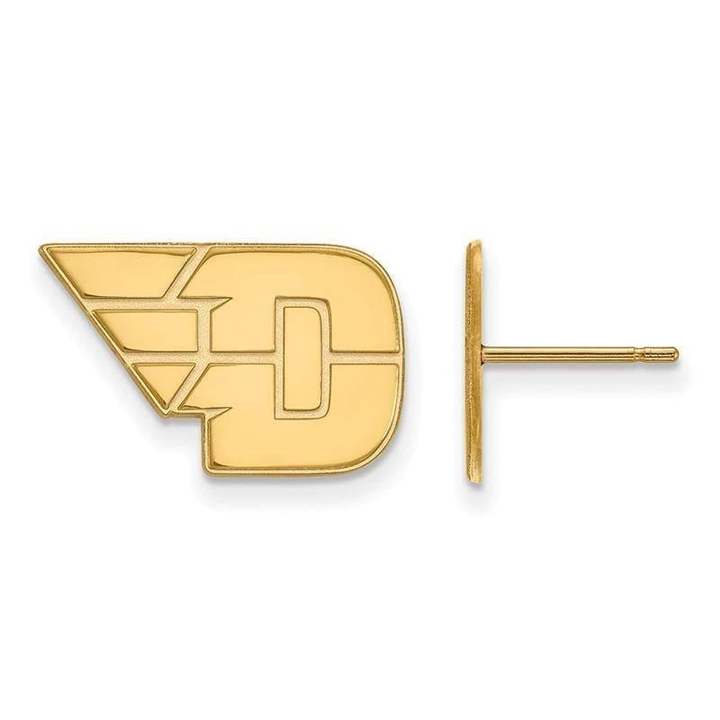 14ky LogoArt University of Dayton Small Post Earrings - Seattle Gold Grillz