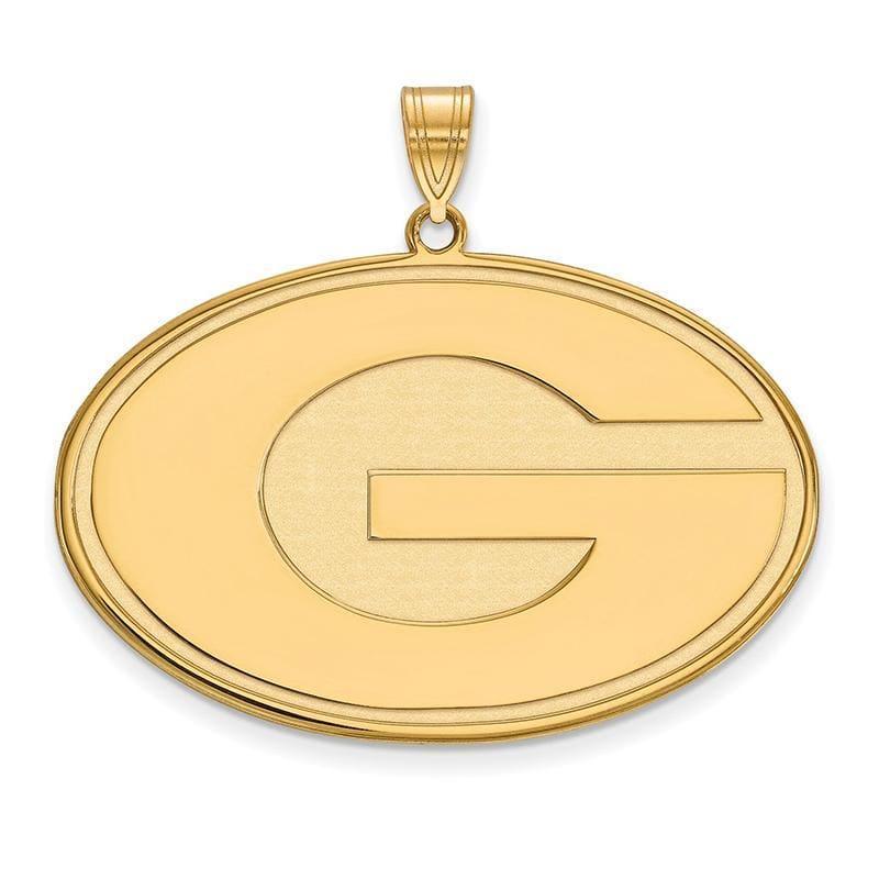 14ky LogoArt University of Georgia XL Pendant - Seattle Gold Grillz