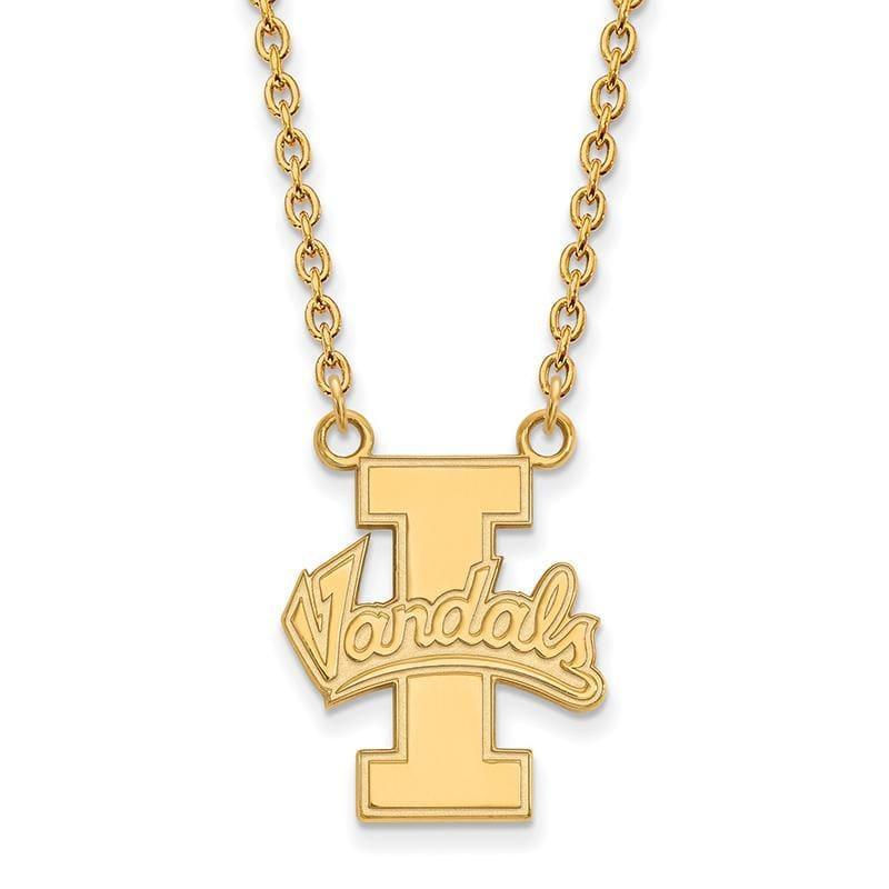 14ky LogoArt University of Idaho Large Pendant w-Necklace - Seattle Gold Grillz
