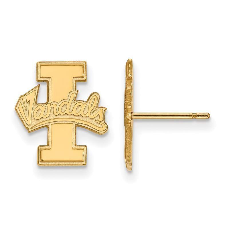 14ky LogoArt University of Idaho Small Post Earrings - Seattle Gold Grillz