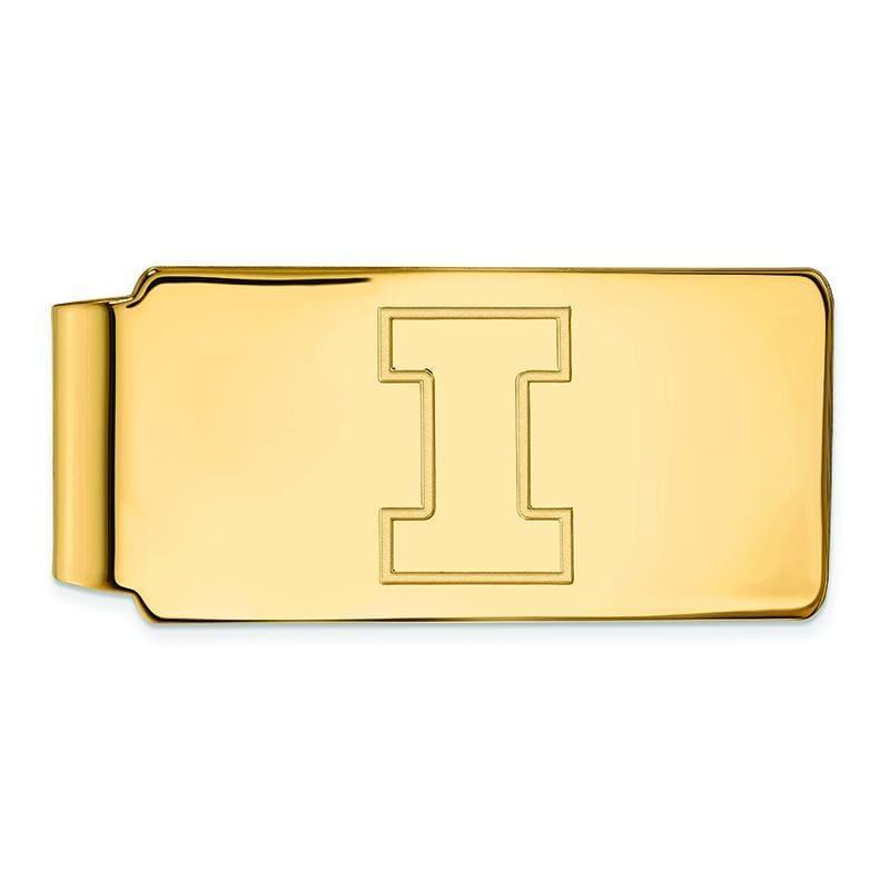 14ky LogoArt University of Illinois Money Clip - Seattle Gold Grillz