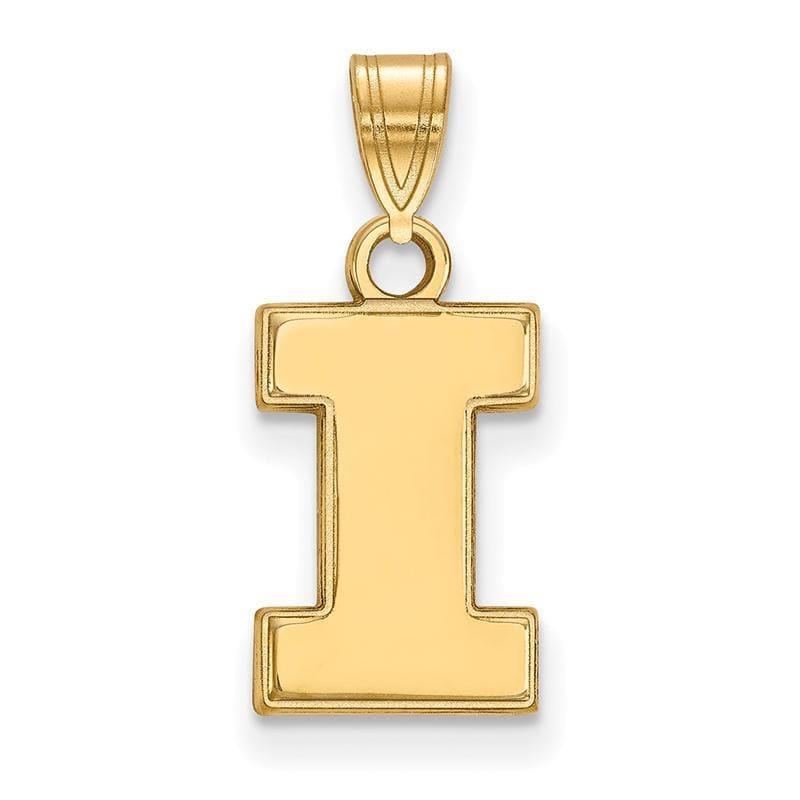 14ky LogoArt University of Illinois Small Pendant - Seattle Gold Grillz