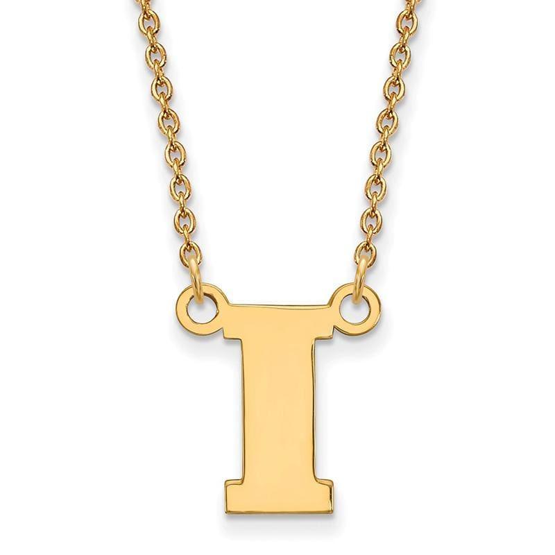 14ky LogoArt University of Iowa Small Pendant w-Necklace - Seattle Gold Grillz