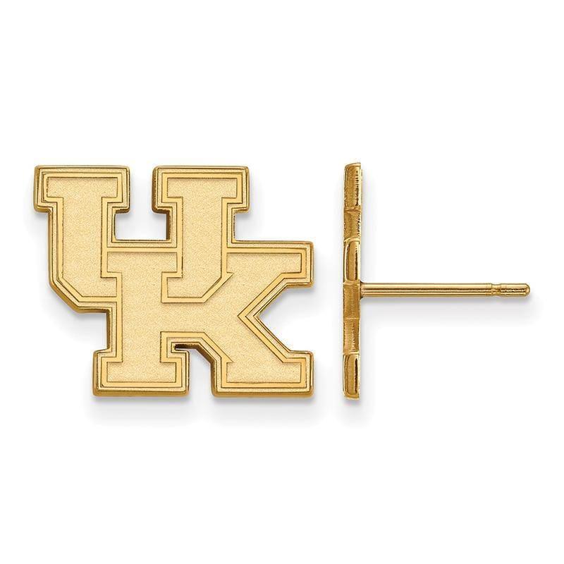 14ky LogoArt University of Kentucky Small Post Earrings - Seattle Gold Grillz