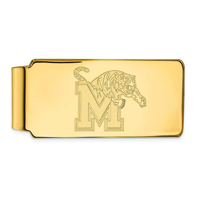 14ky LogoArt University of Memphis Money Clip - Seattle Gold Grillz