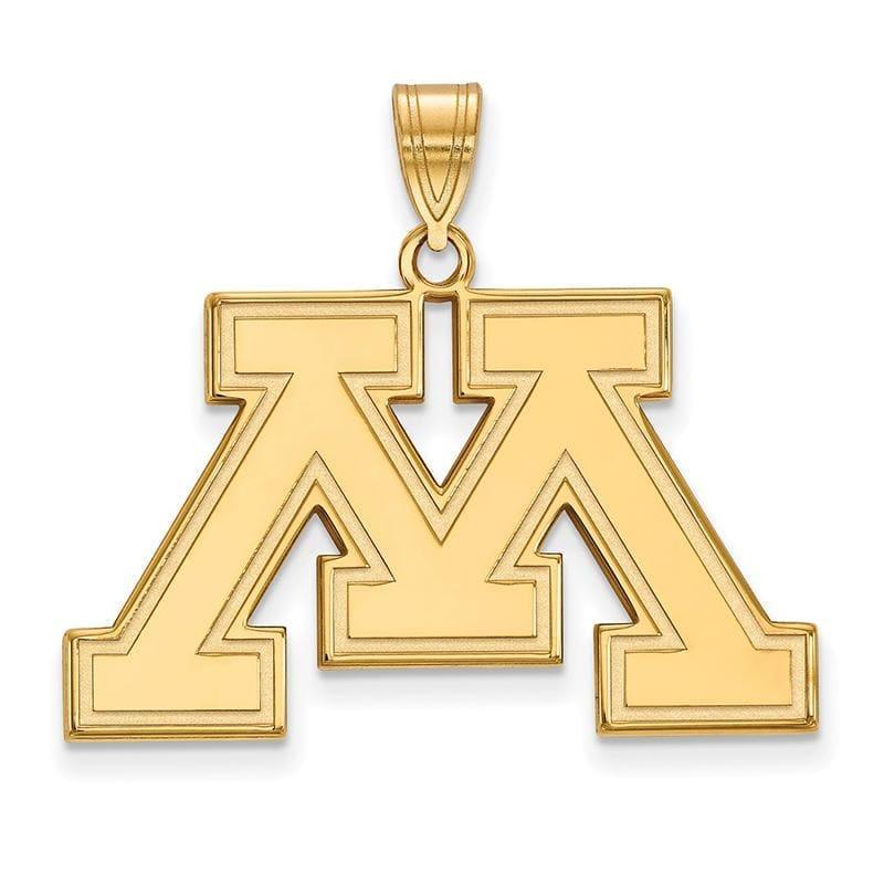 14ky LogoArt University of Minnesota Large Pendant - Seattle Gold Grillz