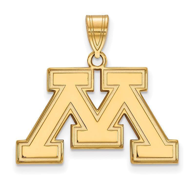 14ky LogoArt University of Minnesota Medium Pendant - Seattle Gold Grillz