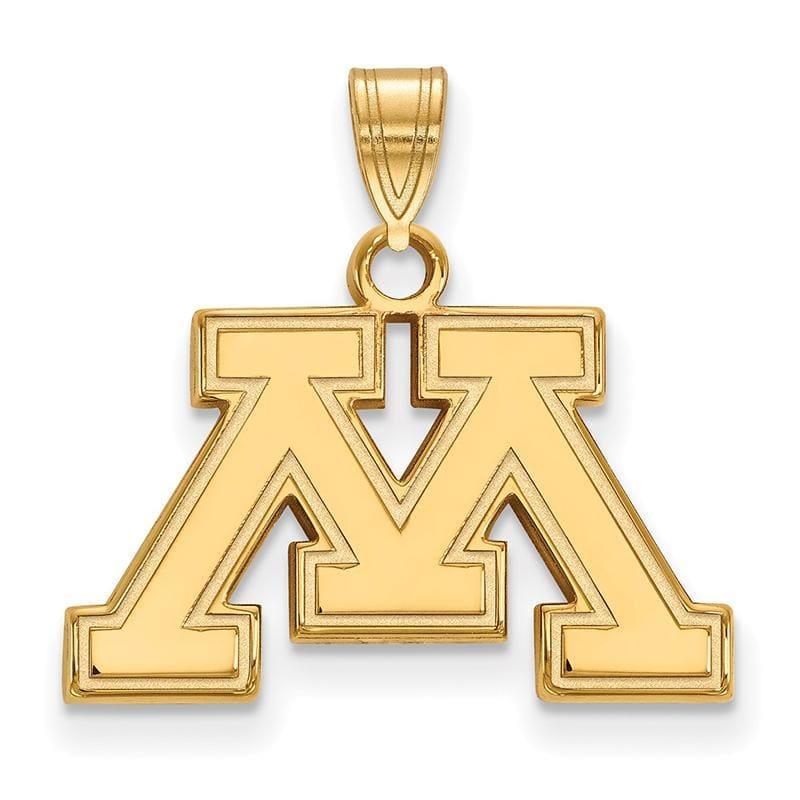 14ky LogoArt University of Minnesota Small Pendant - Seattle Gold Grillz