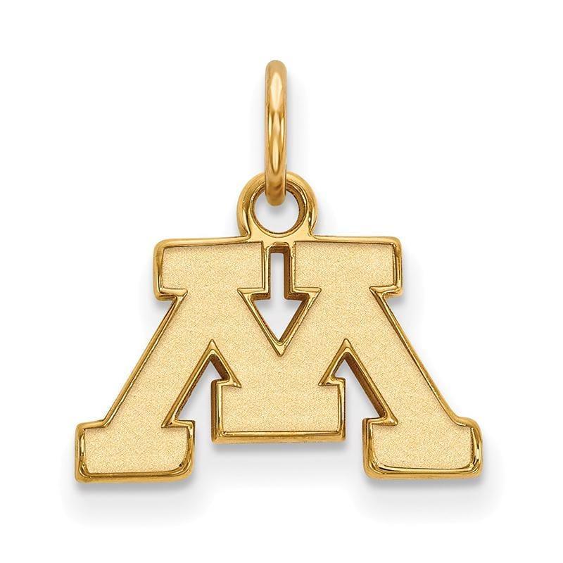 14ky LogoArt University of Minnesota XS Pendant - Seattle Gold Grillz