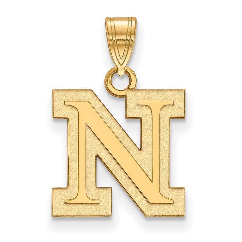 14ky LogoArt University of Nebraska Small Pendant - Seattle Gold Grillz