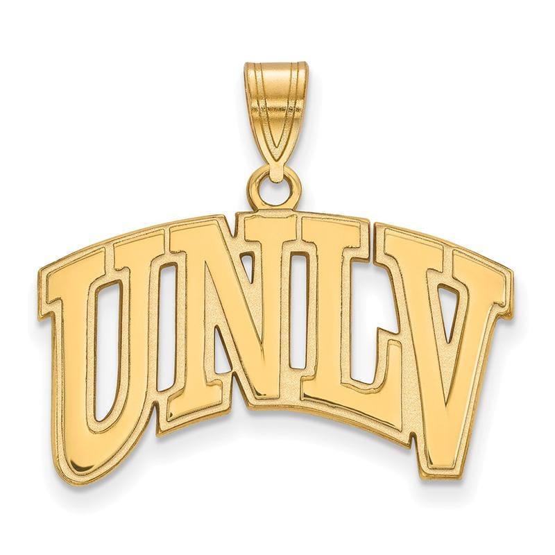 14ky LogoArt University of Nevada Las Vegas Large Pendant - Seattle Gold Grillz