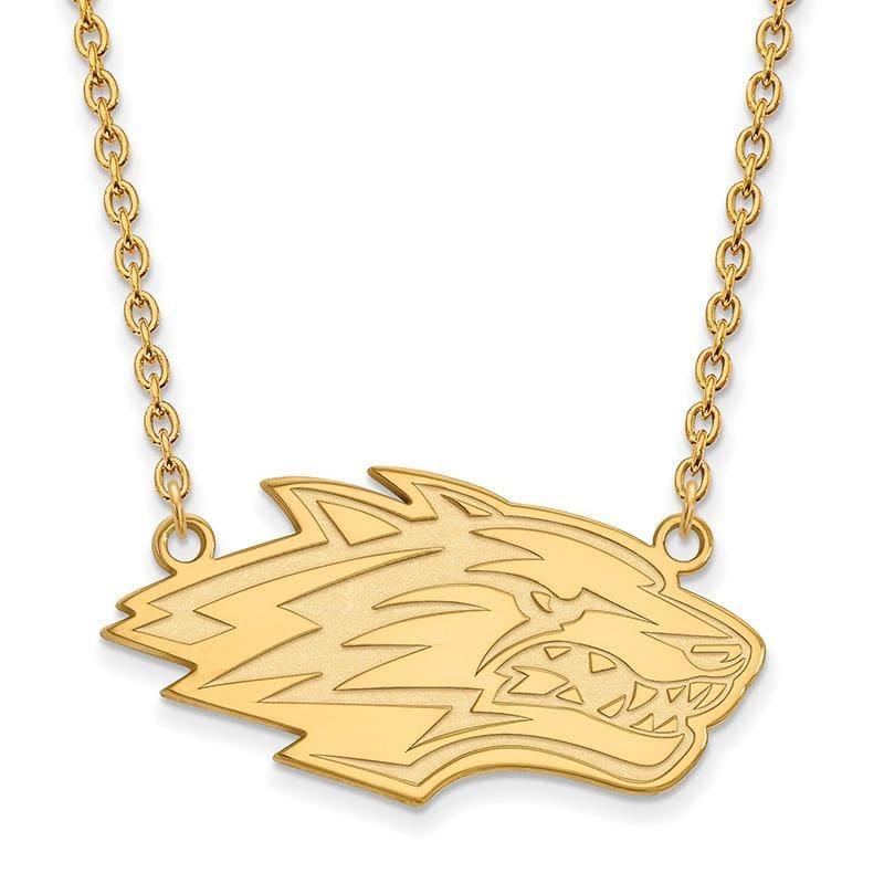 14ky LogoArt University of New Mexico Large Pendant w-Necklace - Seattle Gold Grillz