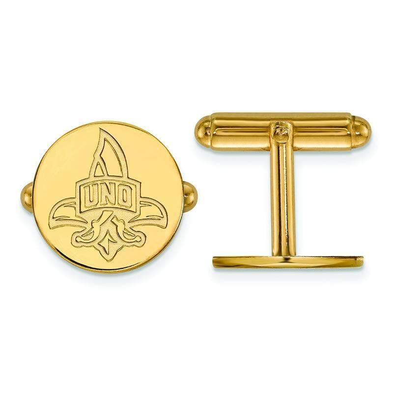 14ky LogoArt University of New Orleans Cuff Link - Seattle Gold Grillz