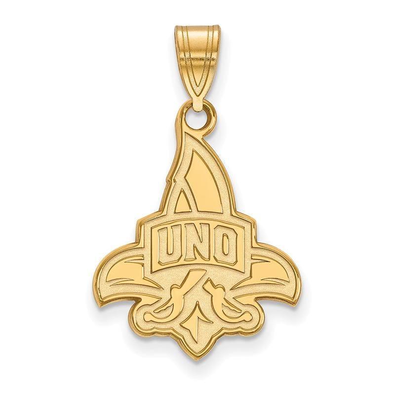 14ky LogoArt University of New Orleans Large Pendant - Seattle Gold Grillz