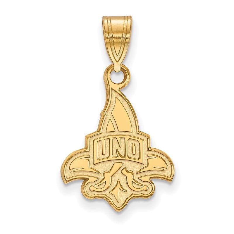 14ky LogoArt University of New Orleans Medium Pendant - Seattle Gold Grillz