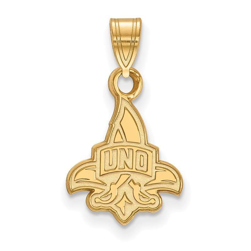 14ky LogoArt University of New Orleans Small Pendant - Seattle Gold Grillz
