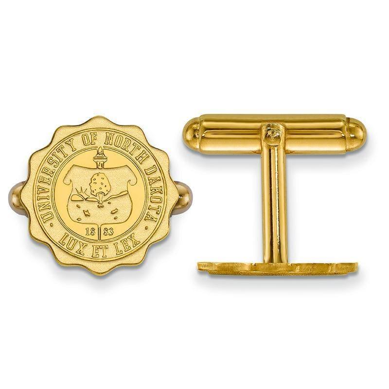 14ky LogoArt University of North Dakota Crest Cuff Link - Seattle Gold Grillz