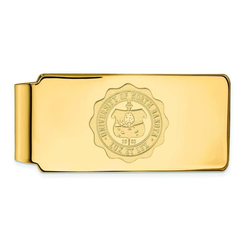 14ky LogoArt University of North Dakota Money Clip Crest - Seattle Gold Grillz