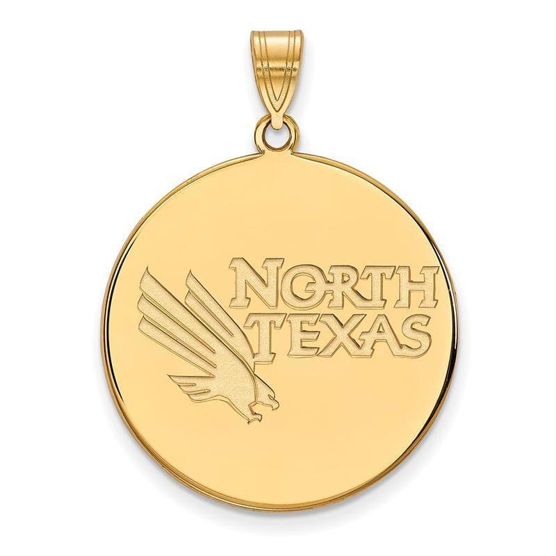 14ky LogoArt University of North Texas XL Disc Pendant - Seattle Gold Grillz