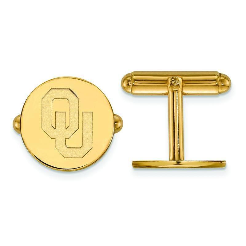 14ky LogoArt University of Oklahoma Cuff Link - Seattle Gold Grillz