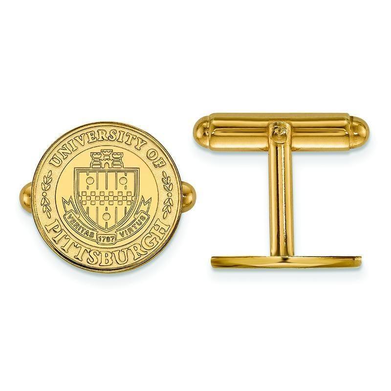 14ky LogoArt University of Pittsburgh Crest Cuff Link - Seattle Gold Grillz