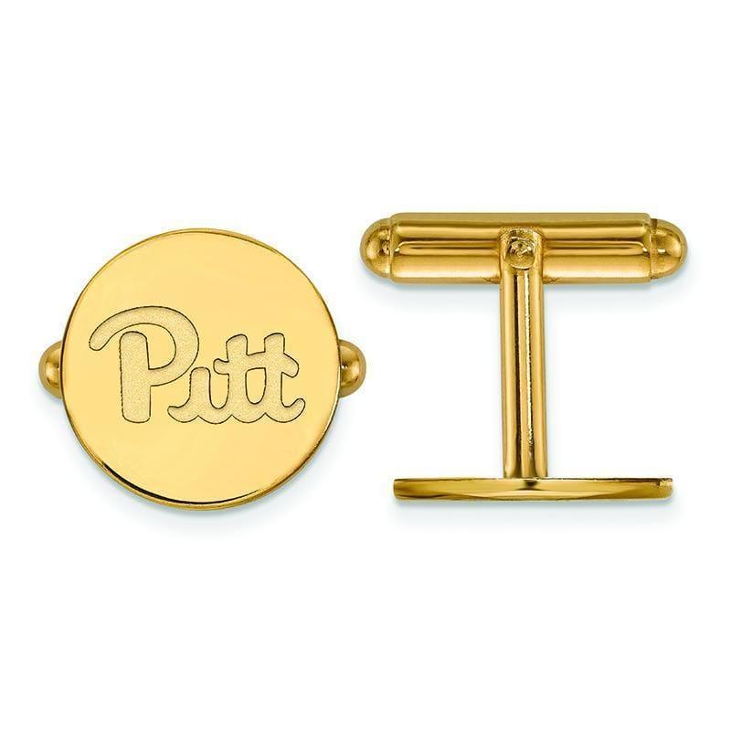 14ky LogoArt University of Pittsburgh Cuff Links - Seattle Gold Grillz