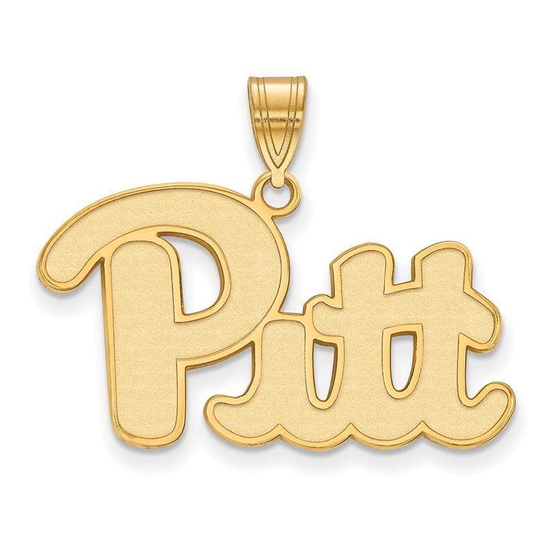 14ky LogoArt University of Pittsburgh Large Pendant - Seattle Gold Grillz