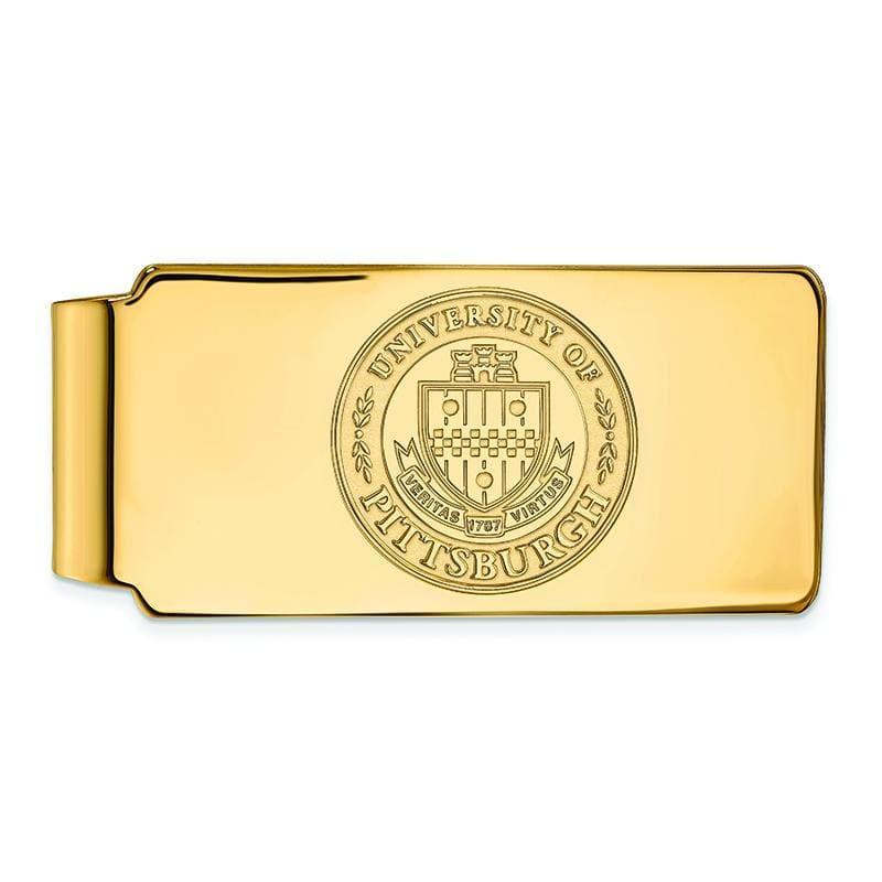 14ky LogoArt University of Pittsburgh Money Clip Crest - Seattle Gold Grillz