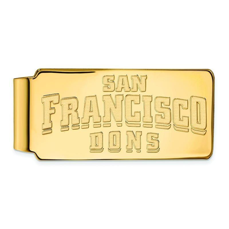 14ky LogoArt University of San Francisco Money Clip - Seattle Gold Grillz