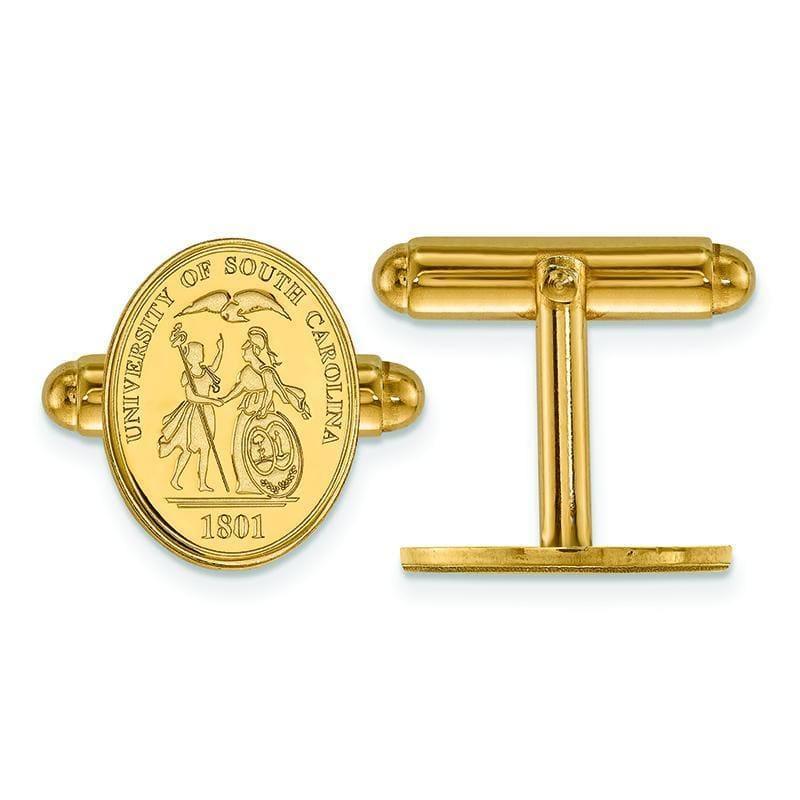 14ky LogoArt University of South Carolina Crest Cuff Link - Seattle Gold Grillz