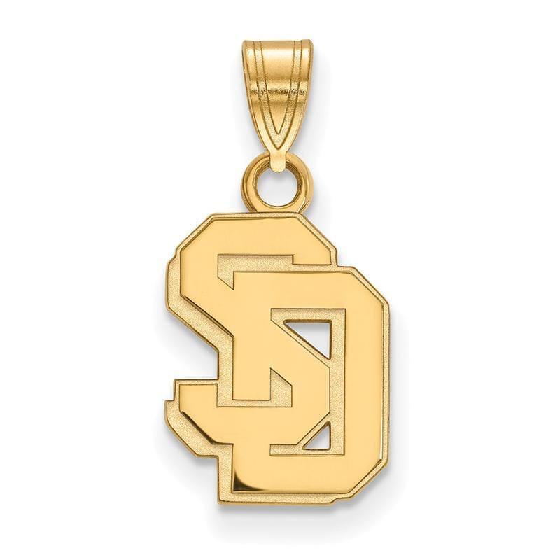 14ky LogoArt University of South Dakota Small Pendant - Seattle Gold Grillz
