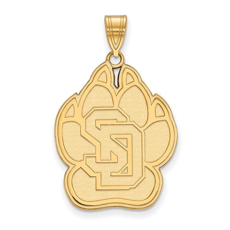 14ky LogoArt University of South Dakota XL Pendant - Seattle Gold Grillz