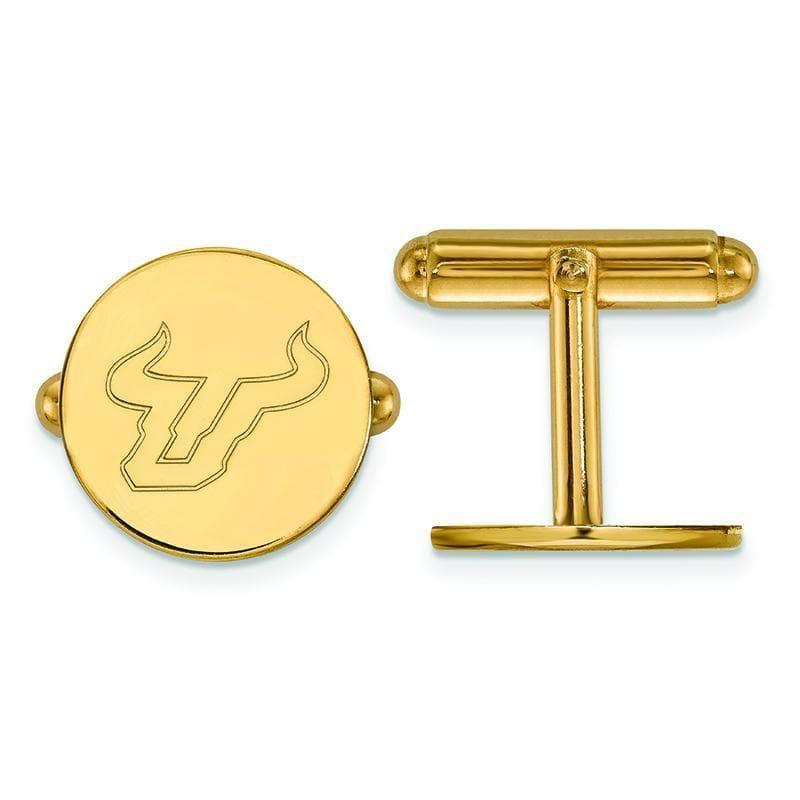 14ky LogoArt University of South Florida Cuff Links - Seattle Gold Grillz