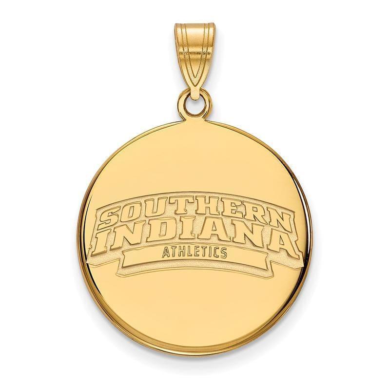 14ky LogoArt University of South Indiana Large Disc Pendant - Seattle Gold Grillz