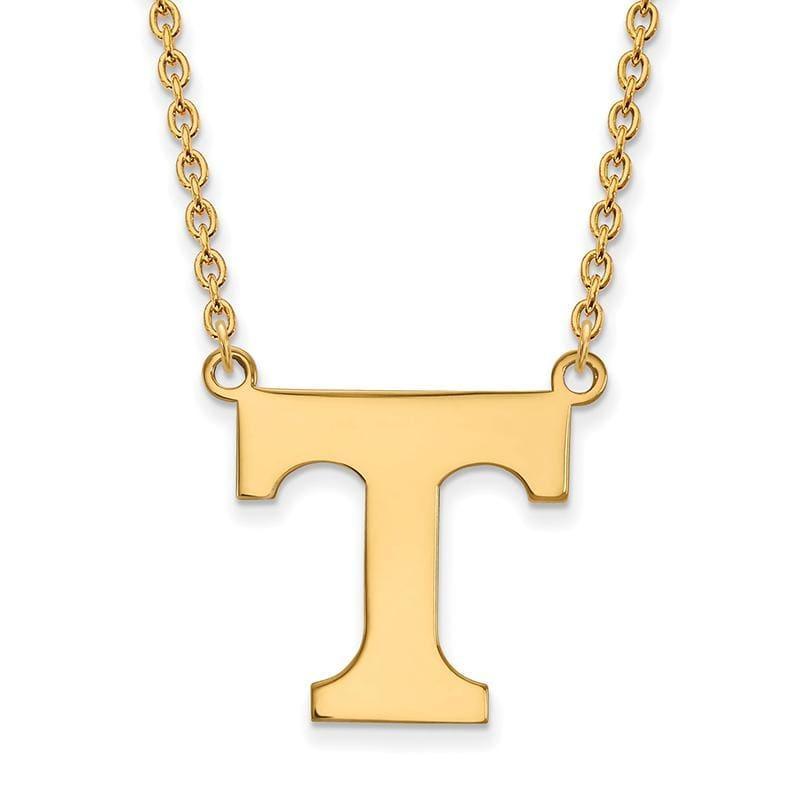 14ky LogoArt University of Tennessee Large Pendant w-Necklace - Seattle Gold Grillz
