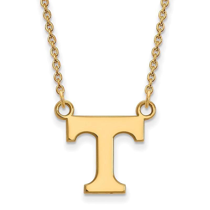 14ky LogoArt University of Tennessee Small Pendant w-Necklace - Seattle Gold Grillz