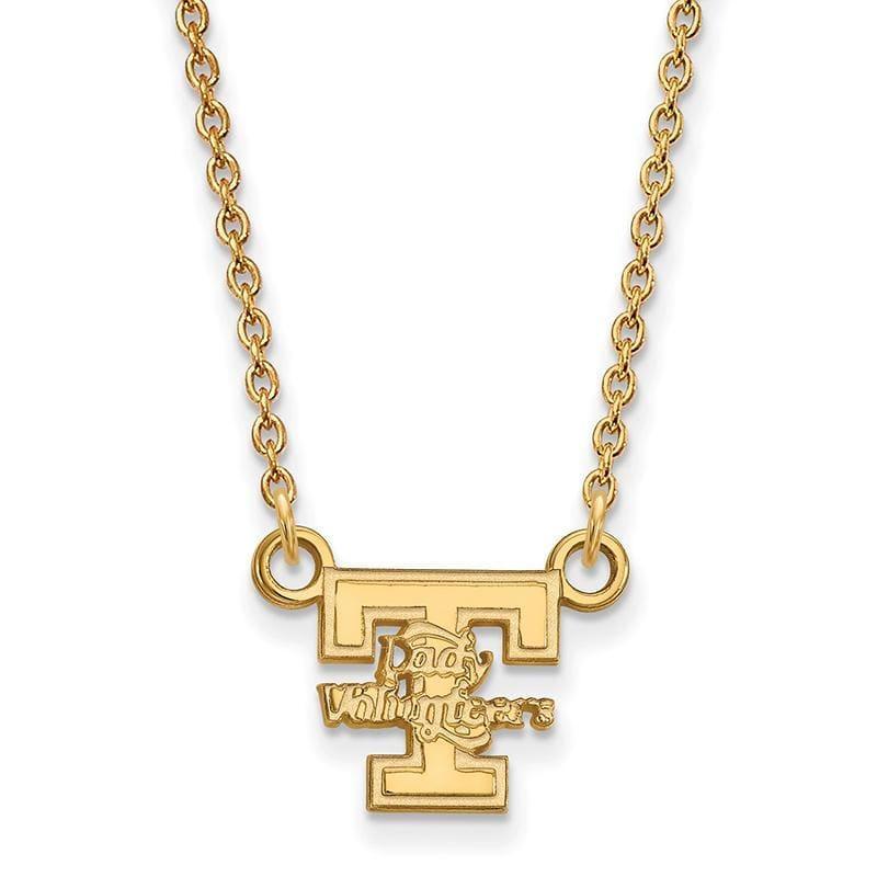 14ky LogoArt University of Tennessee Small Pendant w-Necklace - Seattle Gold Grillz