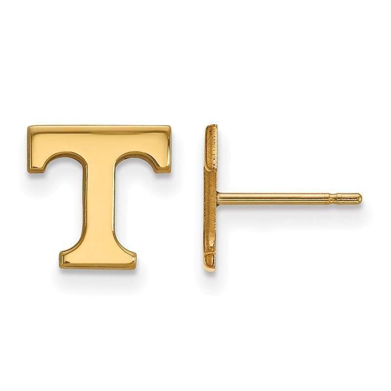 14ky LogoArt University of Tennessee XS Post Earrings - Seattle Gold Grillz