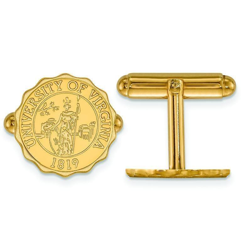 14ky LogoArt University of Virginia Crest Cuff Link - Seattle Gold Grillz