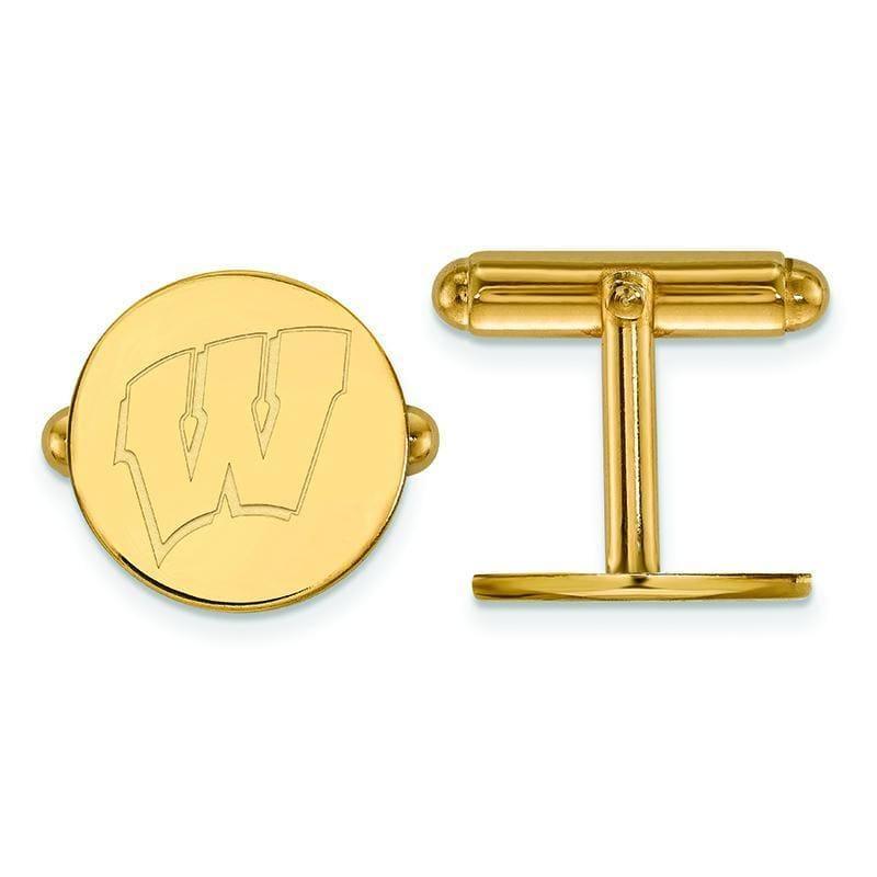 14ky LogoArt University of Wisconsin Cuff Link - Seattle Gold Grillz