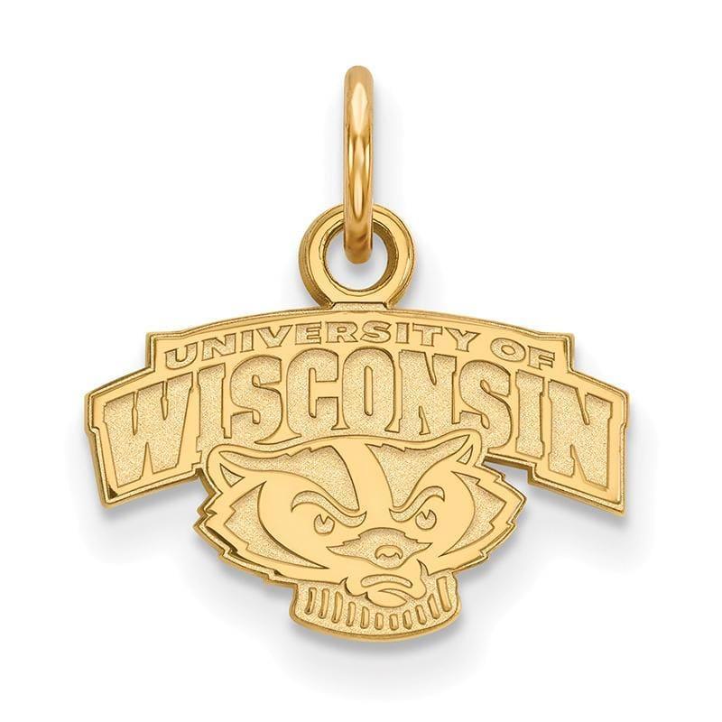 14ky LogoArt University of Wisconsin XS Pendant - Seattle Gold Grillz
