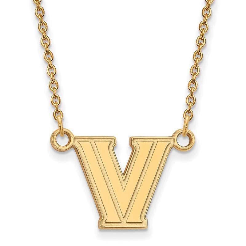 14ky LogoArt Villanova University Small Pendant w-Necklace - Seattle Gold Grillz