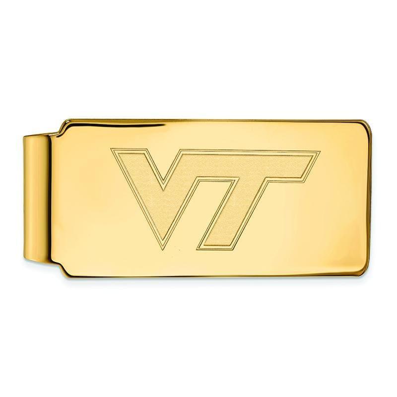 14ky LogoArt Virginia Tech Money Clip - Seattle Gold Grillz