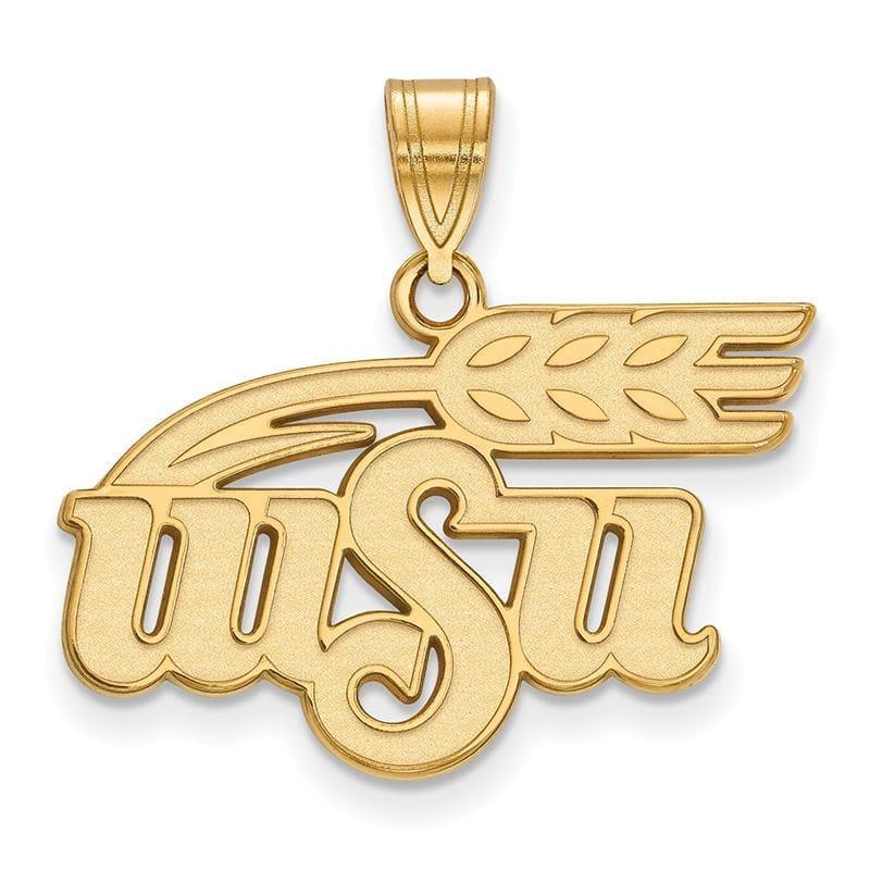 14ky LogoArt Wichita State University Large Pendant - Seattle Gold Grillz